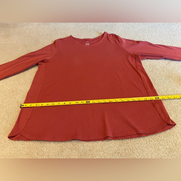 J. Jill Pima 3/4 Sleeve Scoop Neck Tee - Picture 6 of 7